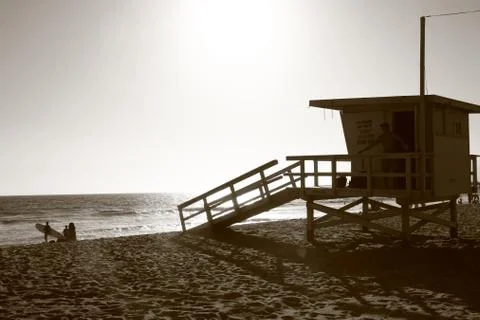 Beach of Santa Barbara Stock Photos