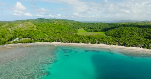 Beach in Santa Fe, Tablas, Romblon. Philippines. Stock Footage 265313082