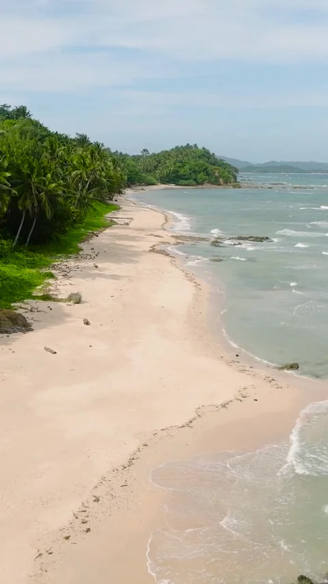 Beach in Santa Fe, Tablas, Romblon. Philippines. Stock Footage 279005914