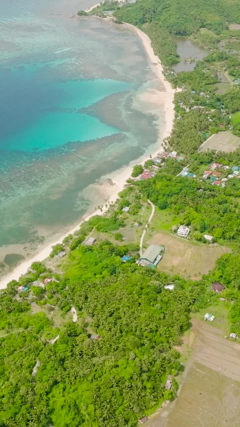Beach in Santa Fe, Tablas, Romblon. Philippines. Stock Footage 304811155