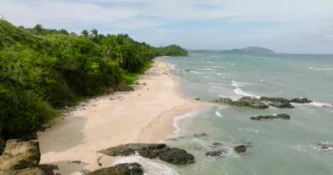 Beach in Santa Fe, Tablas, Romblon. Philippines. Stock Footage 325046217