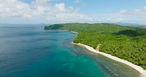 Beach in Santa Fe, Tablas, Romblon. Philippines. Stock Footage 327384575