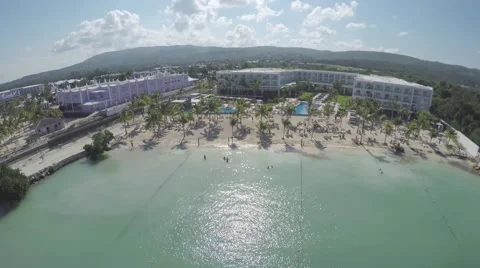 Beach scan in Jamaica Stock Footage 53064669
