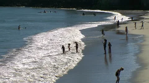 Beach scene 02 HD Stock Footage 10736277