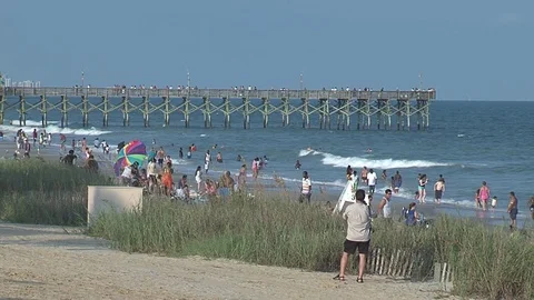 Beach Scene 2 库存影片 74925457