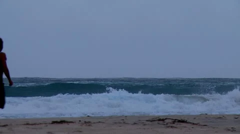 Beach Scene Stock Footage 10593581