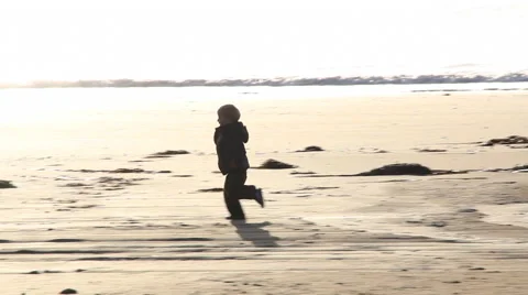 Beach Scene Stock Footage 47486491