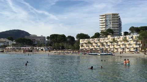 Beach scene Stock Footage 52265161