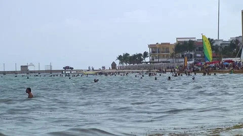 Beach scene Stock Footage 53971200