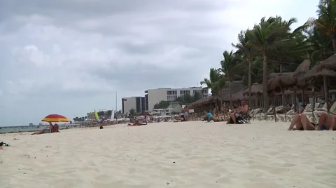 Beach scene Stock Footage 53971556