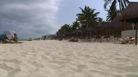 Beach scene Stock Footage 53972435