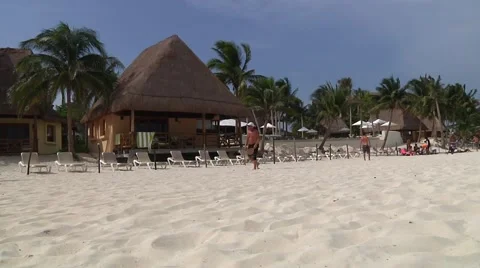 Beach scene Stock Footage 53976269