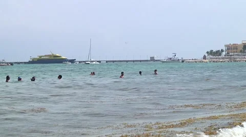 Beach scene Video stock 53979528