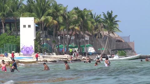 Beach scene Stock Footage 53981527