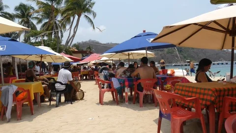 Beach scene Video stock 107575690