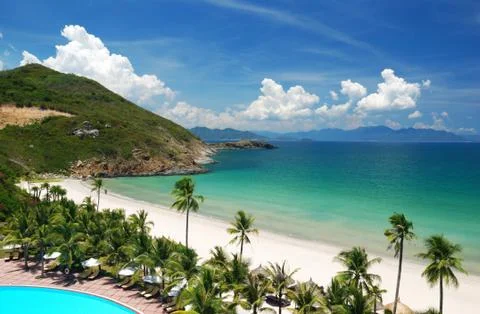 Beach scene Stock Photos