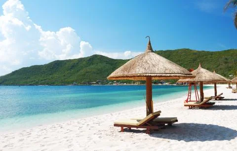 Beach scene Stock Photos