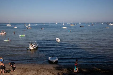 A beach scene Stock Photos