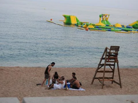 Beach scene photography Stock Photos