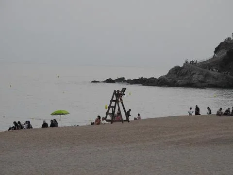 Beach scene photography Stock Photos