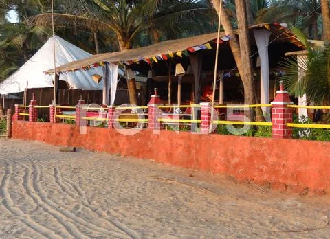 Beach scenery in goa Stock Photos