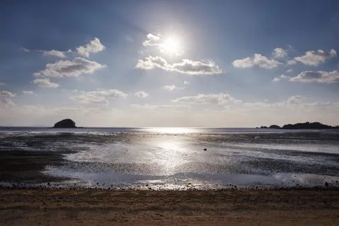 The beach scenery Foto stock