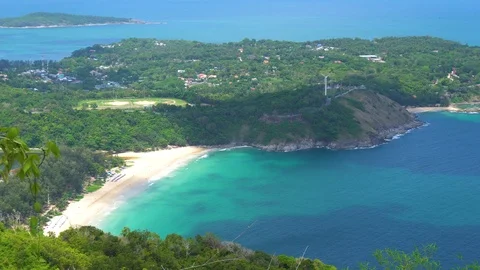 Beach sea background, View of beach ocean sea nature outdoor background 動画素材 112647974