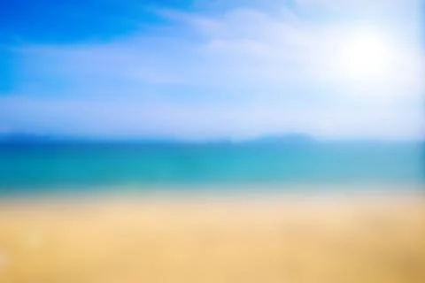 Beach sea blured for background Foto stock