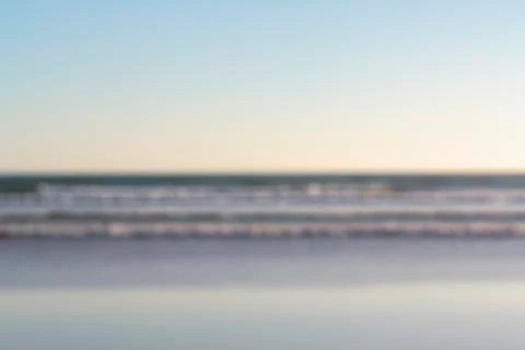 Beach sea blurred for background use. Bokeh shot Stock Photos