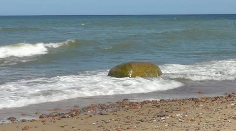 Beach of the sea Stock Footage 11054187