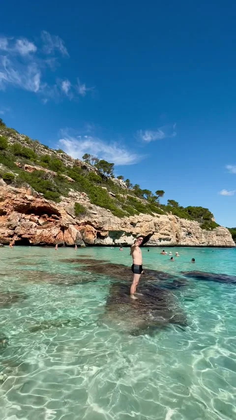 On the beach by the sea Stock Footage 192970129