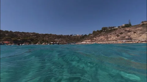 Beach from the sea Stock Footage 319945534