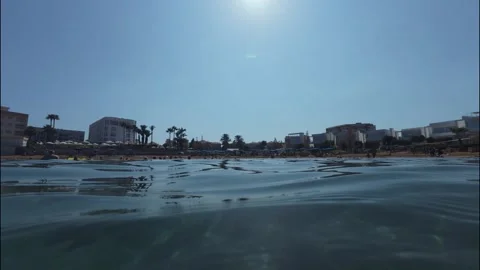 Beach from the sea Stock Footage 319945563