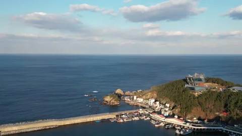 Beach sea ocean in korea Stock Footage 260229343