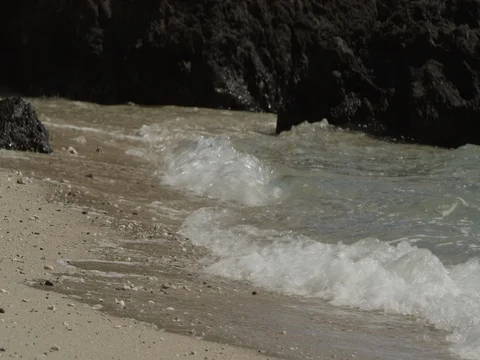 Beach sea rock 스톡 동영상 79705180