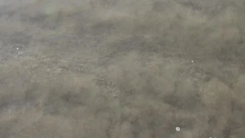 Beach sea sand foam waves with abstract pattern. Stock Footage 138652903