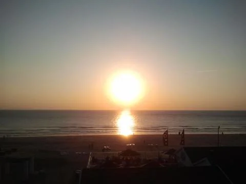 Beach Sea Sunset Stock Photos