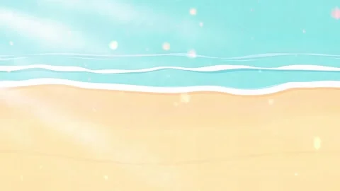Beach Seamless Loop - Summer Seamless Animation Video stock 305227872