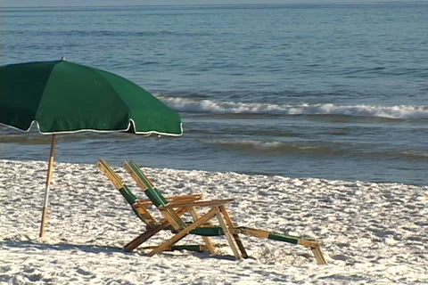 Beach Seats Stock Footage 1094938