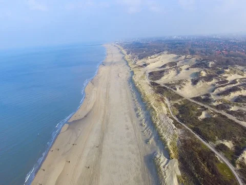 Beach seen from above Stock Footage 84682181