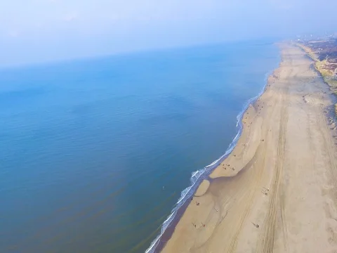 Beach seen from above Stock Footage 84682228