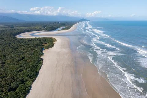 Beach seen from above Stock Photos