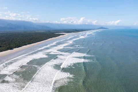 Beach seen from above Stock Photos