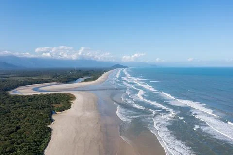 Beach seen from above Stock Photos