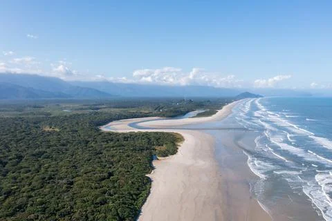 Beach seen from above Stock Photos