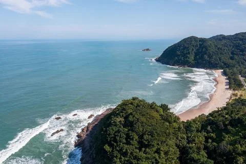 Beach seen from above Stock Photos