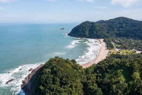 Beach seen from above Stock Photos