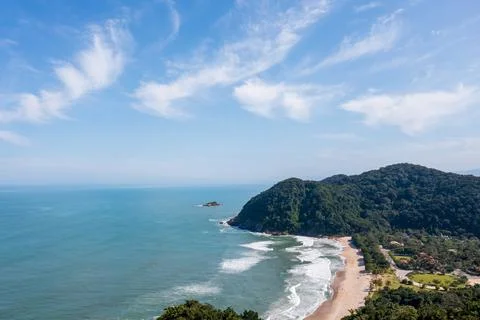 Beach seen from above Stock Photos