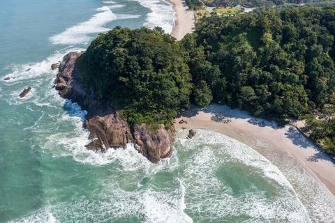 Beach seen from above Stock Photos