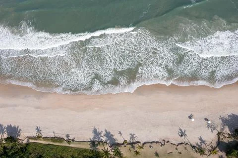 Beach seen from above Stock Photos